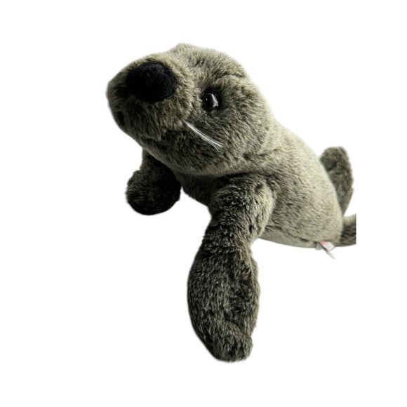 Gund NICE SOFT GRAY & BLACK SEALIA THE SEAL 17" Plush Stuffed Animal TOY #3222 - Picture 1 of 12